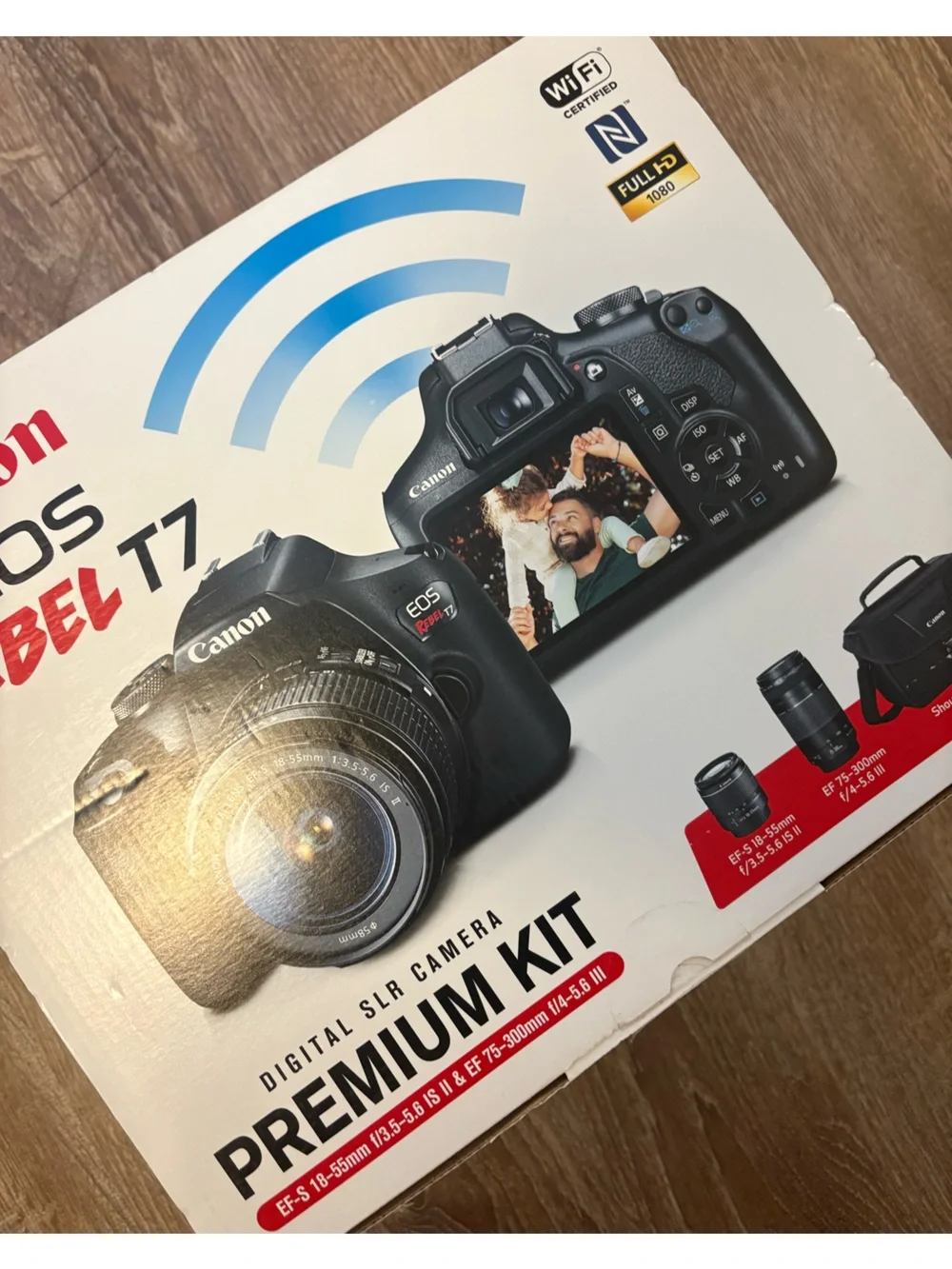 Canon EOS Rebel T7 DSLR Camera Kit - Black